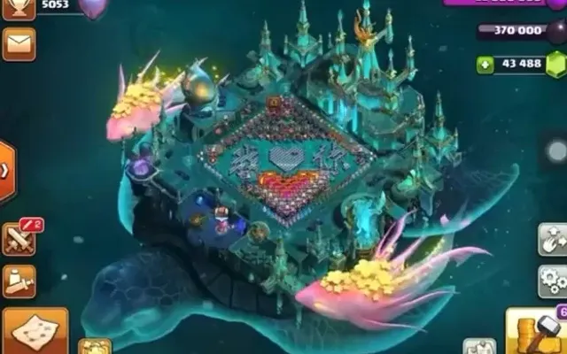 gelekte omgeving clash of clans schildpad