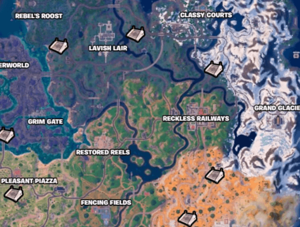 Alle Wapen Bunker Locaties in Fortnite Seizoen 2
