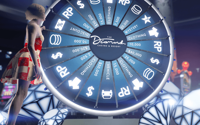 Lucky Wheel in de Diamond Casino van GTA Online