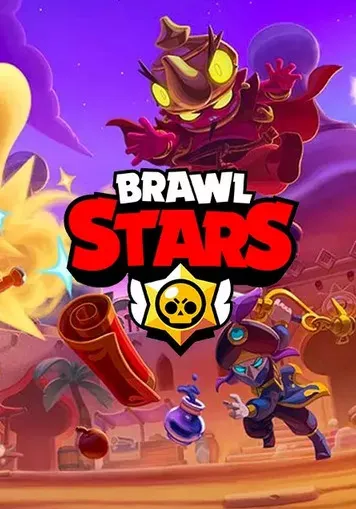 Brawl Stars logo met verschillende personages
