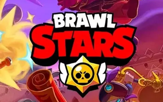 Brawl Stars logo met verschillende personages
