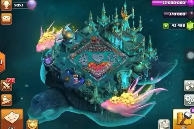 gelekte omgeving clash of clans schildpad